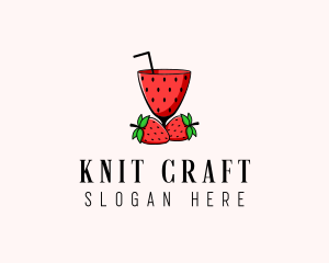 Strawberry Daiquiri Juice Drink  logo design