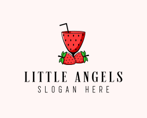 Strawberry Daiquiri Juice Drink  logo design