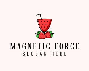 Strawberry Daiquiri Juice Drink  logo design