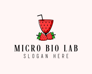 Strawberry Daiquiri Juice Drink  logo design