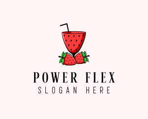 Strawberry Daiquiri Juice Drink  logo design