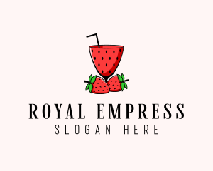 Strawberry Daiquiri Juice Drink  logo design