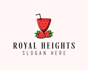 Strawberry Daiquiri Juice Drink  logo design