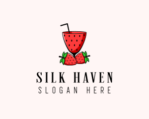 Strawberry Daiquiri Juice Drink  logo design