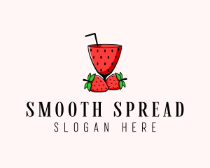 Strawberry Daiquiri Juice Drink  logo design