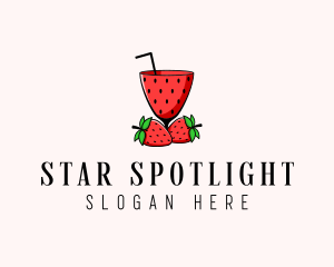 Strawberry Daiquiri Juice Drink  logo design