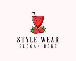 Strawberry Daiquiri Juice Drink  logo design