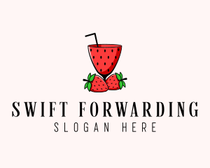 Strawberry Daiquiri Juice Drink  logo design