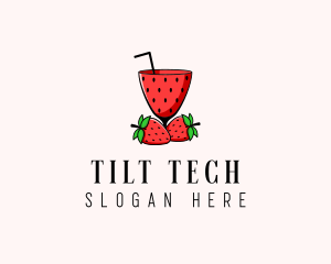 Strawberry Daiquiri Juice Drink  logo design