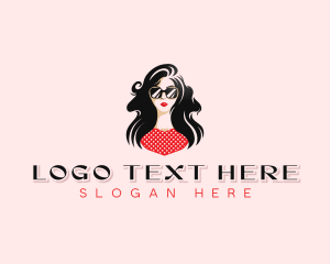 Lifestyle - Woman Sunglasses Fashion logo design