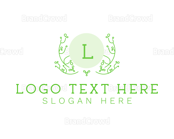 Plant Vines Gardening Logo