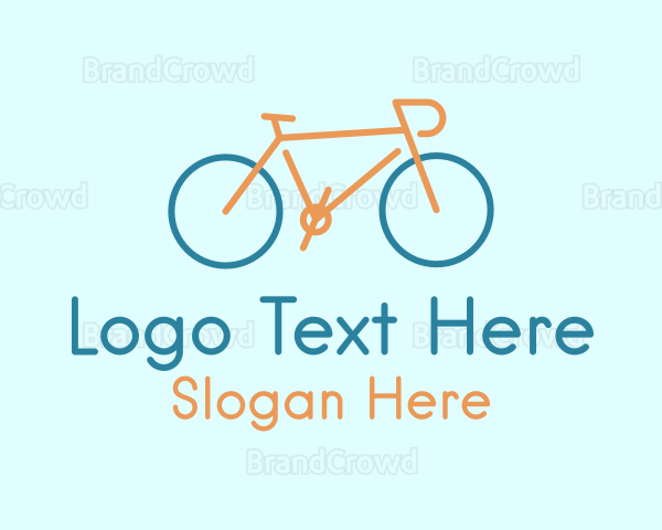 Cyclist Bike Transport Logo