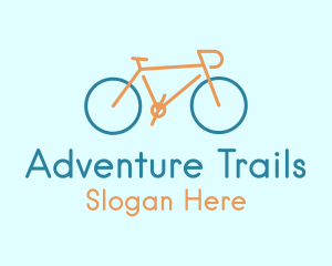 Cyclist Bike Transport logo design