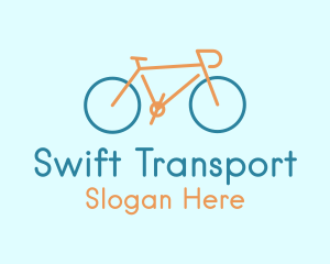 Cyclist Bike Transport logo design