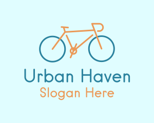 Cyclist Bike Transport logo design