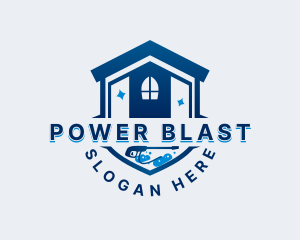 Power Washing Housekeeping logo design