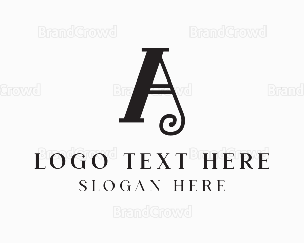 Elegant Monochrome Letter A Logo