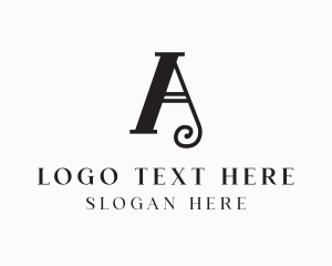 Creative - Elegant Monochrome Letter A logo design