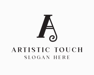 Elegant Monochrome Letter A logo design