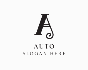 Creative - Elegant Monochrome Letter A logo design