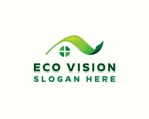  Eco House Roofing logo design