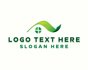 Shelter - Eco House Roofing logo design
