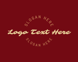 Retro Cursive Business Logo