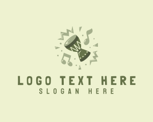 Conga - African Ethnic Drum logo design