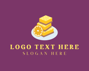 Food Blog - Dessert Lemon Bars logo design