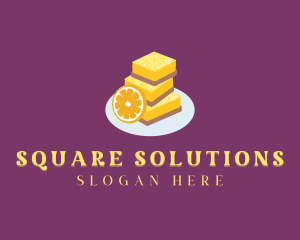 Dessert Lemon Bars logo design