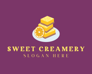 Dessert Lemon Bars logo design