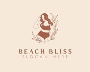 Swimsuit - Swimsuit Woman Model logo design