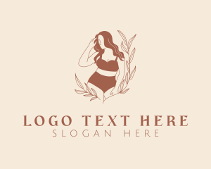 Swimsuit Woman Model Logo