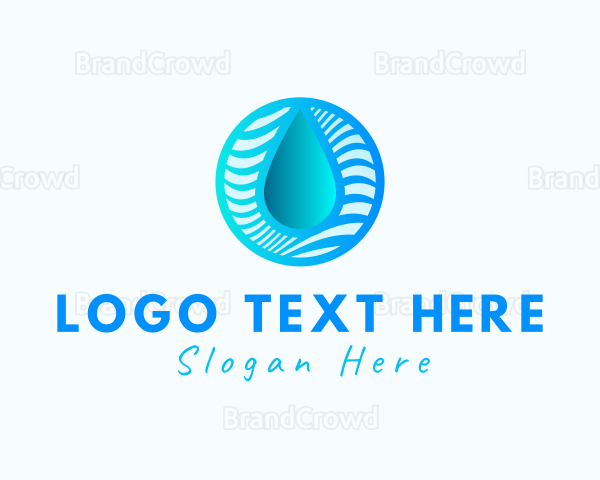 Gradient Water Waves Logo