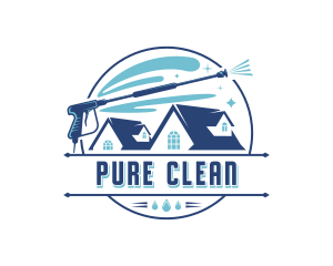 Sanitation Gutter Cleaning logo design