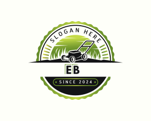 Trimmer - Landscaping Lawn Mower logo design