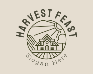 Minimalist Farm House logo design