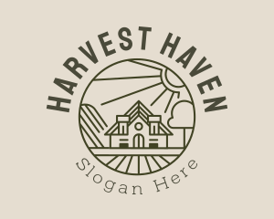 Minimalist Farm House logo design