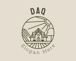 Barn - Minimalist Farm House logo design