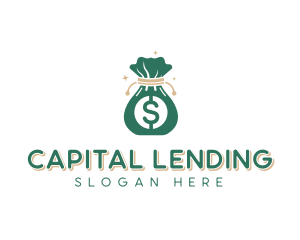 Lending - Money Bag Sack logo design