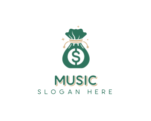 Dollar - Money Bag Sack logo design