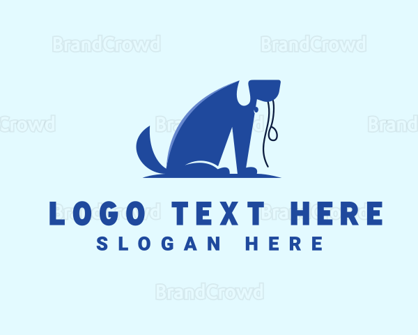 Pet Dog Leash Logo