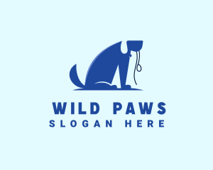 Pet Dog Leash logo design