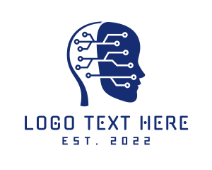 Cyborg - Artificial Intelligence Android logo design