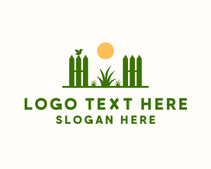 Green - Garden Fence Lawn Care logo design