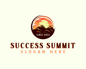 Sunset Mountain Summit logo design