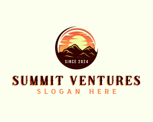 Sunset Mountain Summit logo design