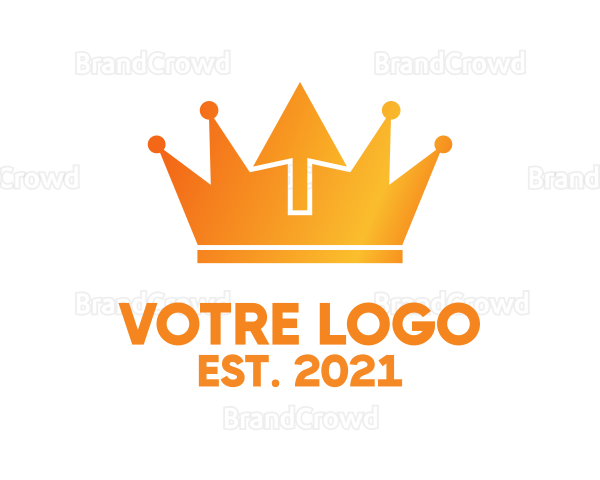 Golden Cursor Crown Logo