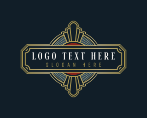 Label - Art Deco Premium Elegant logo design