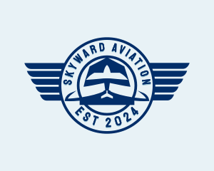 Airplane Wings Aviation logo design